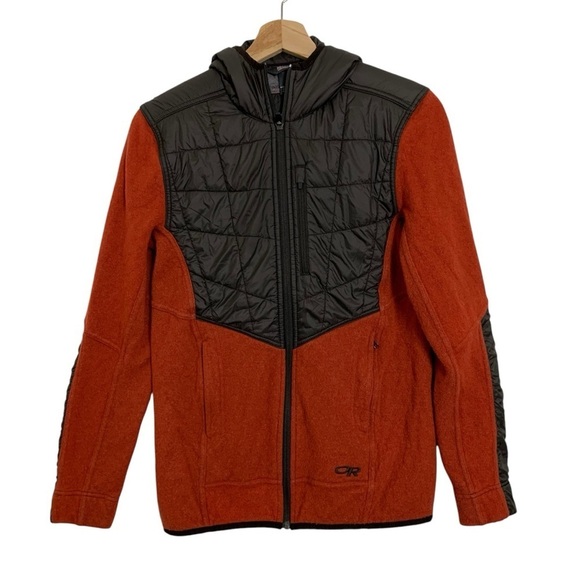Outdoor Research Cyprus Hybrid Full Zip Hoody Puffer Wool Size Small Jacket - Picture 2 of 16